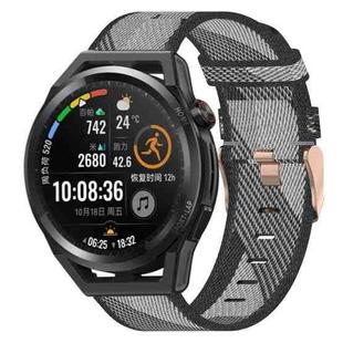 For Huawei Watch GT Runner 22mm Nylon Woven Watch Band(Grey)