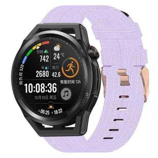 For Huawei Watch GT Runner 22mm Nylon Woven Watch Band(Light Purple)