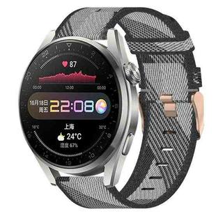 For Huawei Watch 3 Pro 22mm Nylon Woven Watch Band(Grey)
