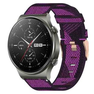 For Huawei GT2 Pro 22mm Nylon Woven Watch Band(Purple)