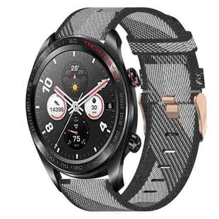 For Honor Watch Dream 22mm Nylon Woven Watch Band(Grey)