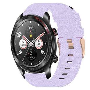 For Honor Watch Dream 22mm Nylon Woven Watch Band(Light Purple)