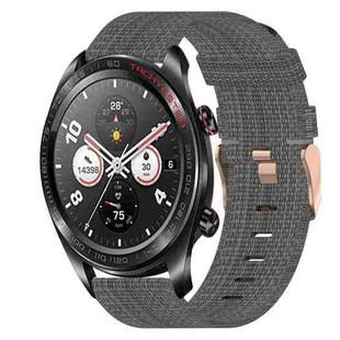 For Honor Watch Dream 22mm Nylon Woven Watch Band(Dark Grey)