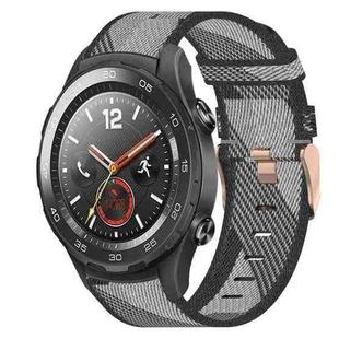 For Huawei Watch 2 20mm Nylon Woven Watch Band(Grey)