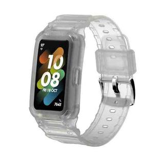 For Huawei Band 6 / 7 / Honor Band 6 JSM Integrated TPU Adjustable Elastic Watch Band (Translucent)