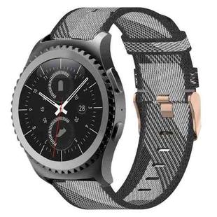 For Samsung Gear S2 Classic 20mm Nylon Woven Watch Band(Grey)