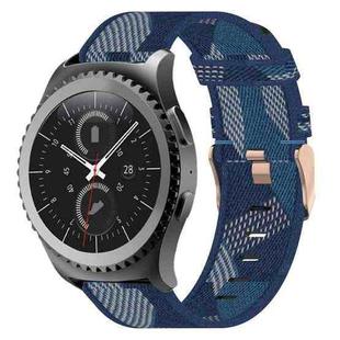 For Samsung Gear S2 Classic 20mm Nylon Woven Watch Band(Blue)