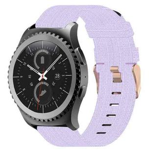 For Samsung Gear S2 Classic 20mm Nylon Woven Watch Band(Light Purple)