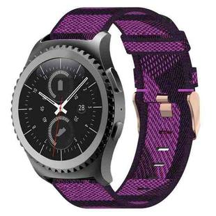 For Samsung Gear S2 Classic 20mm Nylon Woven Watch Band(Purple)