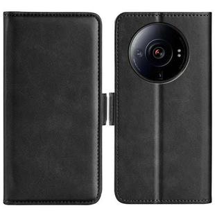For Xiaomi 12S Ultra Dual-side Magnetic Buckle Horizontal Flip Leather Phone Case(Black)