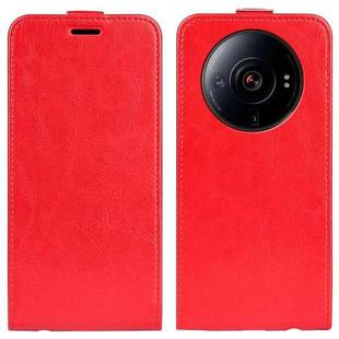 For Xiaomi 12S Ultra R64 Texture Vertical Flip Leather Phone Case(Red)