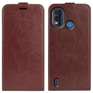 For Nokia G11 Plus R64 Texture Vertical Flip Leather Phone Case(Brown)