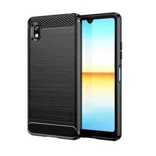 For Sony Xperia Ace 3 MOFI Gentleness Brushed Carbon Fiber Soft TPU Case(Black)