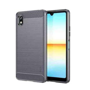 For Sony Xperia Ace 3 MOFI Gentleness Brushed Carbon Fiber Soft TPU Case(Gray)