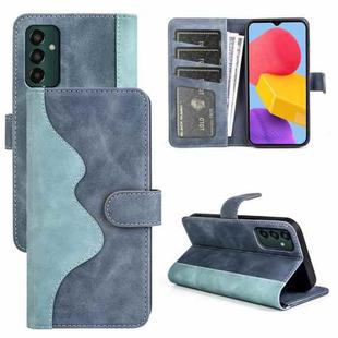 For Samsung Galaxy M13 4G Stitching Horizontal Flip Leather Phone Case(Blue)