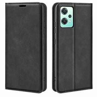 For OnePlus Nord CE 2 Lite Retro-skin Magnetic Suction Leather Phone Case(Black)