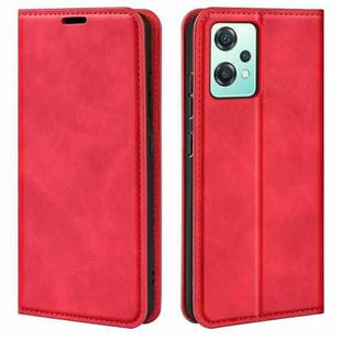 For OnePlus Nord CE 2 Lite Retro-skin Magnetic Suction Leather Phone Case(Red)