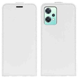 For OnePlus Nord CE 2 Lite 5G R64 Texture Vertical Flip Leather Phone Case(White)