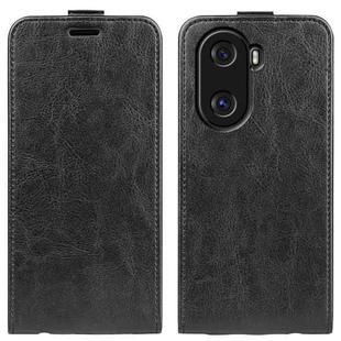 For Honor X40i  R64 Texture Vertical Flip Leather Phone Case(Black)