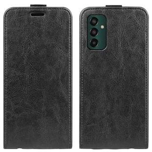 For Samsung Galaxy M13 4G R64 Texture Single Vertical Flip Leather Phone Case(Black)