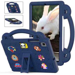 For Samsung Galaxy Tab A7 10.4 2020 T500/T505 Handle Kickstand Children EVA Shockproof Tablet Case(Navy Blue)