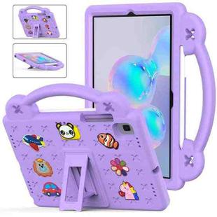 For Samsung Galaxy Tab S6 10.5 2019 T860/T865 Handle Kickstand Children EVA Shockproof Tablet Case(Light Purple)