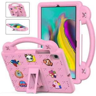 For Samsung Galaxy Tab S5e 10.5 2019 T720/T725 Handle Kickstand Children EVA Shockproof Tablet Case(Pink)