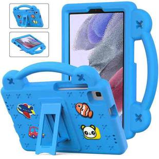 For Samsung Galaxy Tab A7 Lite 8.7 2021 T220/T225 Handle Kickstand Children EVA Shockproof Tablet Case(Sky Blue)