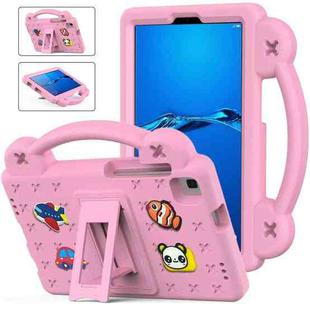 For Huawei MediaPad M3 Lite 8.0 Handle Kickstand Children EVA Shockproof Tablet Case(Pink)