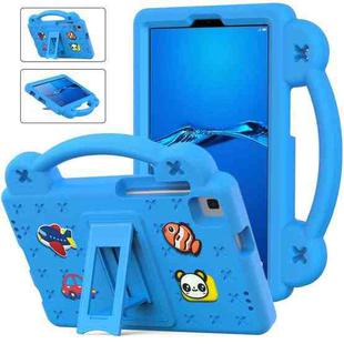 For Huawei MediaPad M3 Lite 8.0 Handle Kickstand Children EVA Shockproof Tablet Case(Sky Blue)