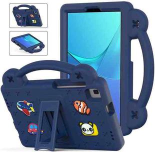 For Huawei MediaPad M5 8.4 Handle Kickstand Children EVA Shockproof Tablet Case(Navy Blue)