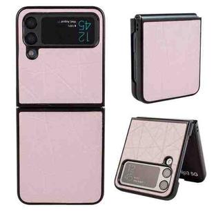 For Samsung Galaxy Z Flip4 Crazy Horse Texture Leather Phone Case(Pink)