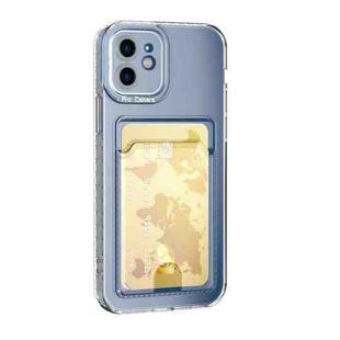 For iPhone 14 Plus Card Bag Clear TPU Phone Case (Transparent)