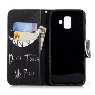 Colored Drawing Pattern Horizontal Flip Leather Case for Samsung GalaxyA6,with Holder & Card Slots & Wallet(Smirk)