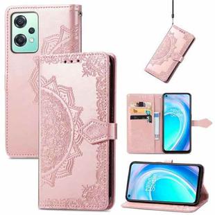 For OnePlus Nord CE 2 Lite 5G Mandala Flower Embossed Leather Phone Case(Rose Gold)