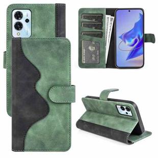 For ZTE Blade V40 Pro Stitching Horizontal Flip Leather Phone Case(Green)