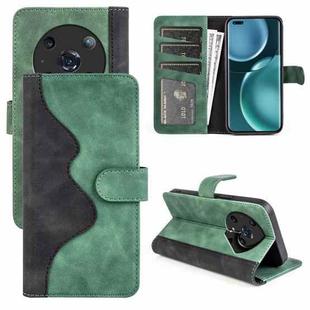 For Honor Magic4 Pro Stitching Horizontal Flip Leather Phone Case(Green)