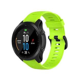 For Garmin Forerunner945 / fenix5 Plus / Approach S60 Monochrome Silicone Watch Band(Lime)