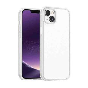 For iPhone 14 Plus Skin Feel Frosted Color Button Phone Case (White)