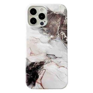 For iPhone 12 Pro Marble Pattern Phone Case(Black)