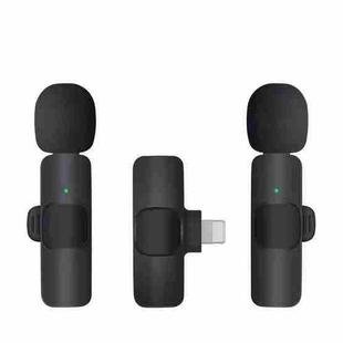 K9 2 in 1 Wireless Clip-on Auto Noise Cancelling Live Mini Microphone, Port: 8 Pin