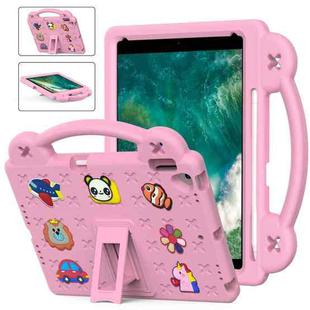 Handle Kickstand Children EVA Shockproof Tablet Case For iPad Air 2019 10.5 / Pro 10.5 2017(Pink)