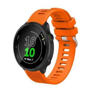 For Garmin Vivomove Sport 20mm Silicone Twill Watch Band(Orange)