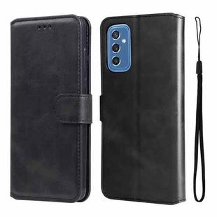 For Samsung Galaxy M52 5G JUNSUNMAY Calf Texture Leather Phone Case(Black)