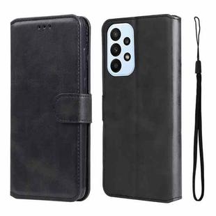 For Samsung Galaxy A23 4G / M23 / F23 JUNSUNMAY Calf Texture Leather Phone Case(Black)