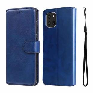 For Samsung Galaxy A03 Global 164mm / A03 Indonesian JUNSUNMAY Calf Texture Leather Phone Case(Blue)
