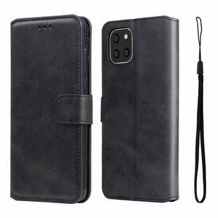 For Samsung Galaxy A03 166mm EU Version JUNSUNMAY Calf Texture Leather Phone Case(Black)