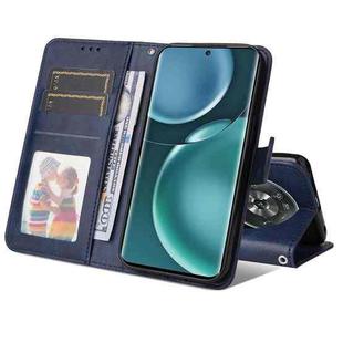 For Honor Magic4 / Magic4 Pro JSM Calf Texture Leather Phone Case(Blue)