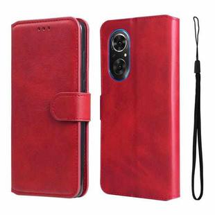 For Honor 50 SE / Huawei Nova 9 SE JUNSUNMAY Calf Texture Leather Phone Case(Red)