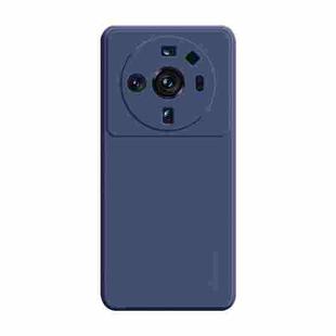 For Xiaomi 12S Ultra ENKAY Liquid Silicone Soft Shockproof Phone Case(Dark Blue)